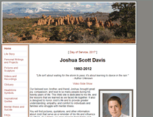 Tablet Screenshot of joshuascottdavis.org